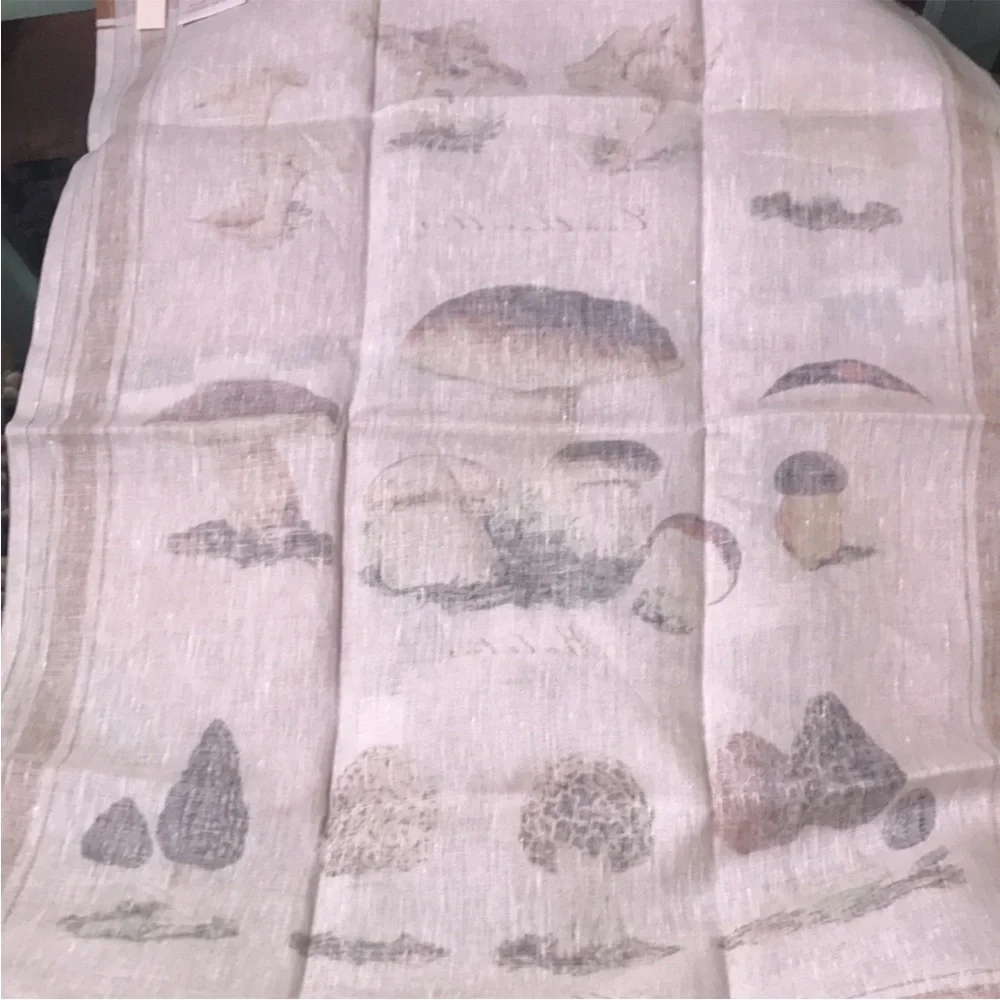 Williams Sonoma Mushroom Tea Towel Flour Sack Kitchen